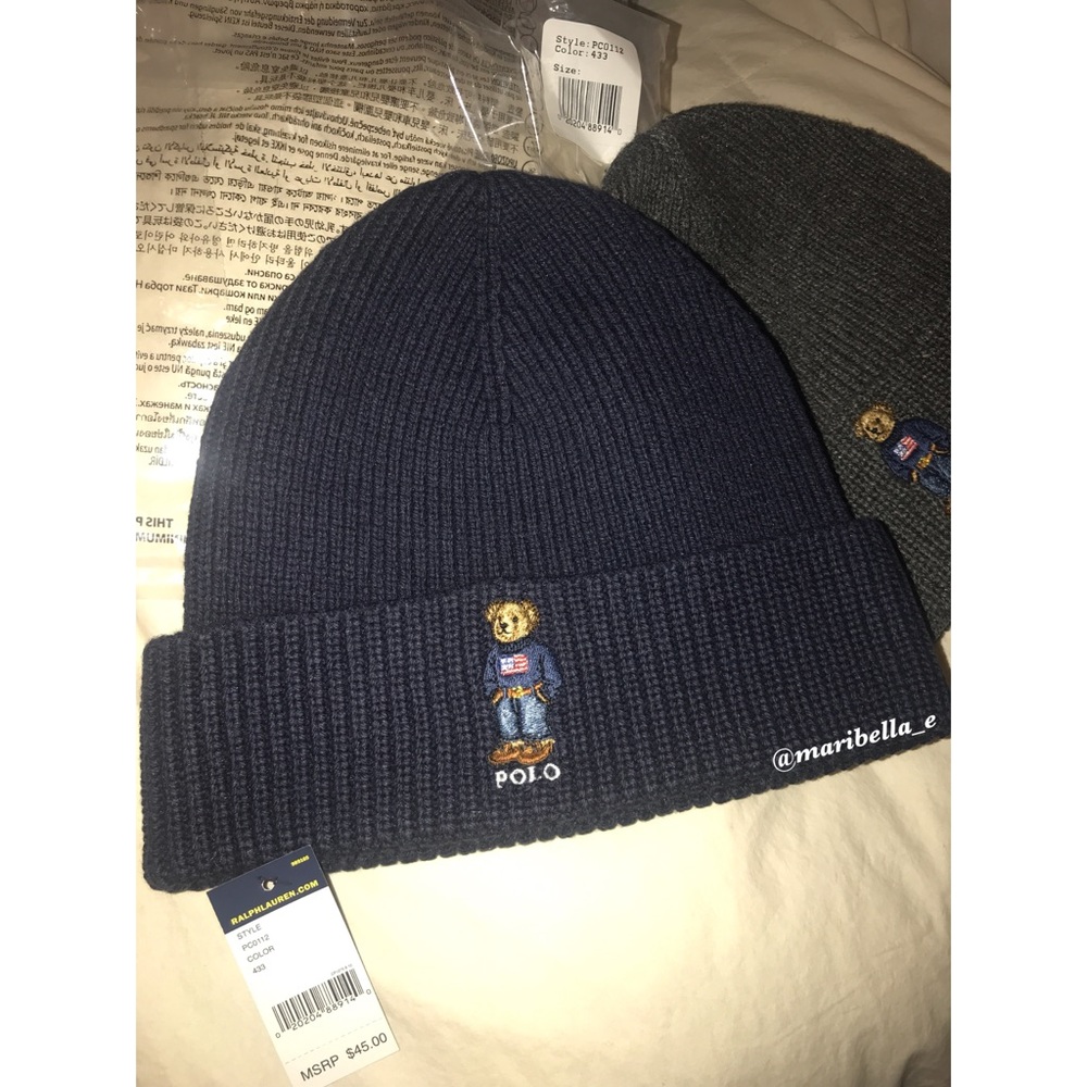 Polo Ralph Lauren American flag🐻watch beanie